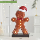 Christmas Decorative Iron Candy Cane LED Desk Decoration for Store Window Display and Festival Atmosphere Decoration eprolo