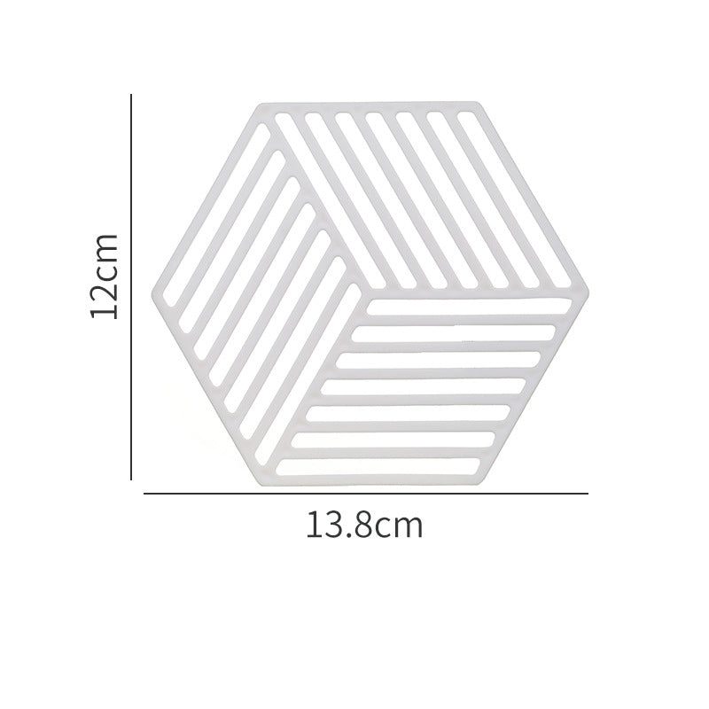 Insulation Mat Dining Table Silicone High Temperature Pot Mat Anti-Scalding Lunch Bowl Mat Pupil Waterproof Oil-Proof Coaster eprolo