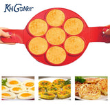 Silicone Pancake Flip Mold Nonstick Flippin' Pancake Maker Egg Ring Shape Mould  Tools eprolo