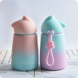 Cute Cat  Water Bottle Girl Woman Lovers Hot Stainless Steel Water Bottle Coffee Milk Cute Water Bottle Girl Drinkware eprolo
