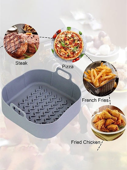 Air Fryer Accessories Air Fryer Silicone Pot Square Silicone Pot Holder Round Silicone Pot eprolo