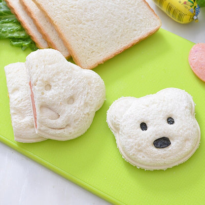 Little Bear Shape Sandwich Mold Bread Biscuits Embossed Device Cake Mold Maker DIY Mold Cutter kitchen breakfast accessories eprolo