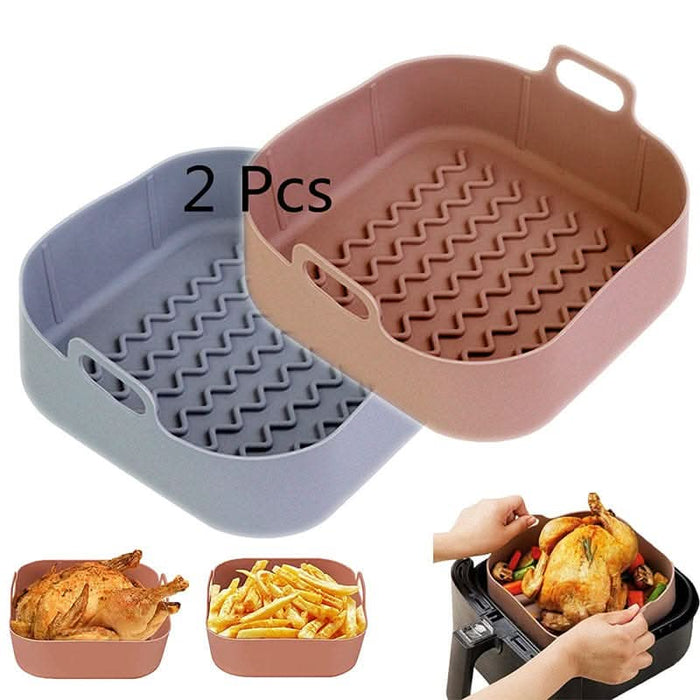 Air Fryer Accessories Air Fryer Silicone Pot Square Silicone Pot Holder Round Silicone Pot eprolo