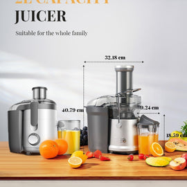 1200W Juicer 2L Whole Fruit Juice Machine Easy Clean High Yield GDOR Massive Discounts