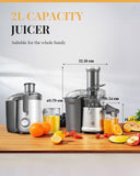 1200W Juicer 2L Whole Fruit Juice Machine Easy Clean High Yield GDOR Massive Discounts
