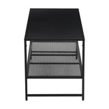 Acero Black Metal Coffee Table Orsina