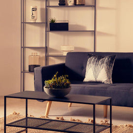 Acero Black Metal Coffee Table Orsina