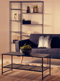 Acero Black Metal Coffee Table Orsina