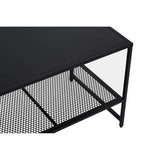 Acero Black Metal Coffee Table Orsina