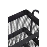 Acero Three Tier Black Metal Trolley Orsina