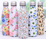 Stainless Steel Thermos Vacuum Flask Bottle 500ml Coffee Milk Cup Lovers Gradient Color Outdoor Travel Sport Hot Water Bottles eprolo
