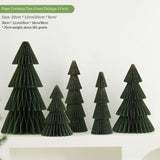 Christmas Tree Decorations for Indoor Tabletop Display - Paper Christmas Tree for Holiday Scene Decoration eprolo