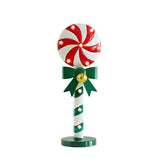 Christmas Decorative Iron Candy Cane LED Desk Decoration for Store Window Display and Festival Atmosphere Decoration eprolo