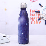 Stainless Steel Thermos Vacuum Flask Bottle 500ml Coffee Milk Cup Lovers Gradient Color Outdoor Travel Sport Hot Water Bottles eprolo