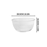 Borosilicate Glass Mixing Bowls, Set of 3