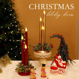 LED Electronic Candle Realistic Christmas Decoration Smooth Long Candle Christmas Ornament eprolo