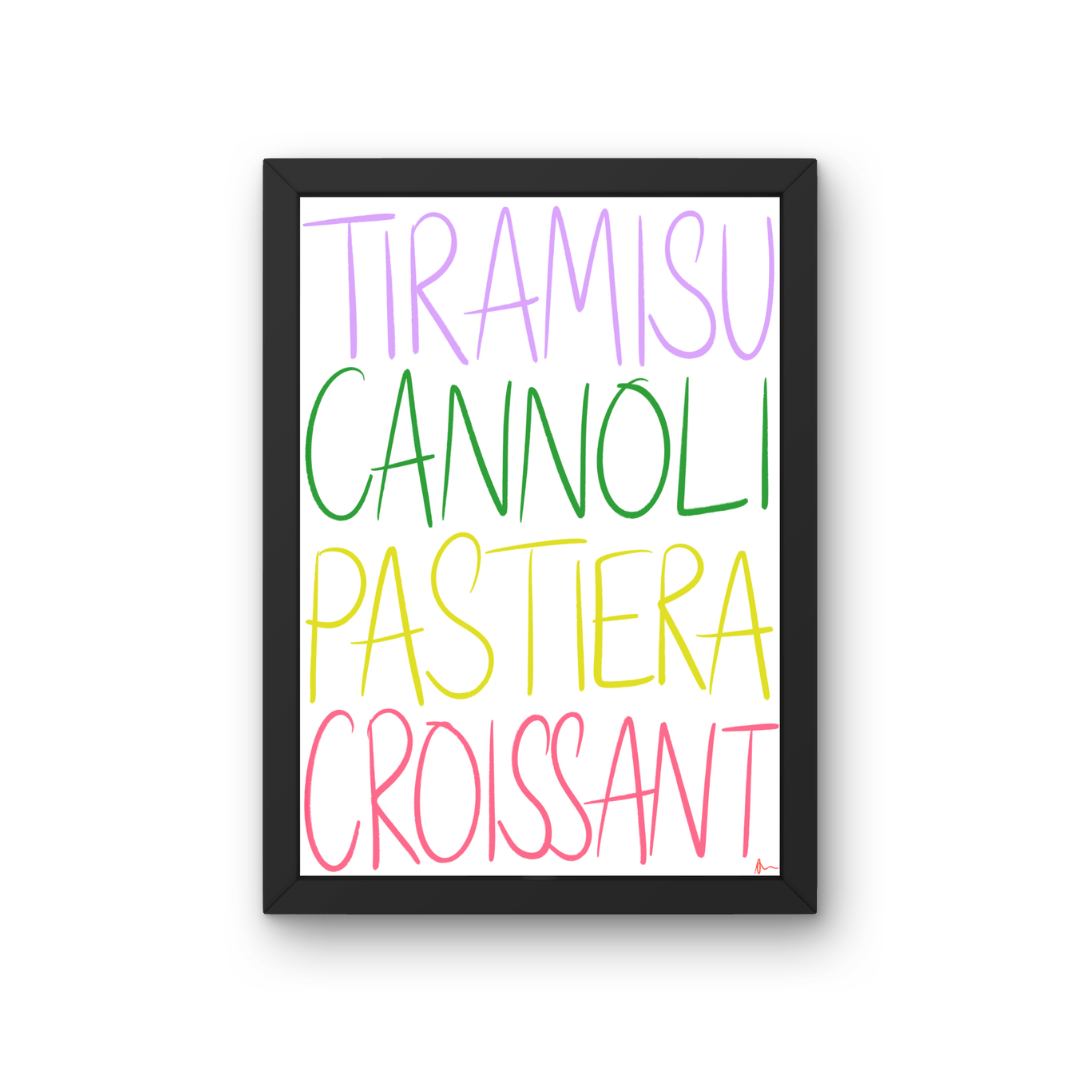 Dessert Lovers Kitchen Art Print