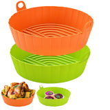 Air Fryer Silicone Baking Pan Burst Reusable High Temperature Resistant Foldable Thickened Silicone Baking Pan eprolo