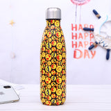 Stainless Steel Thermos Vacuum Flask Bottle 500ml Coffee Milk Cup Lovers Gradient Color Outdoor Travel Sport Hot Water Bottles eprolo