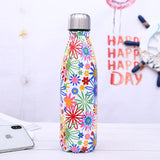 Stainless Steel Thermos Vacuum Flask Bottle 500ml Coffee Milk Cup Lovers Gradient Color Outdoor Travel Sport Hot Water Bottles eprolo