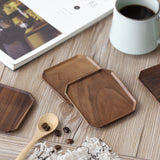 Black Walnut Coaster Solid Wood Anti-Scalding Tea Cup Cushion Octagonal Creative Coffee Cup Cup Holder Small Plate eprolo