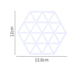 Insulation Mat Dining Table Silicone High Temperature Pot Mat Anti-Scalding Lunch Bowl Mat Pupil Waterproof Oil-Proof Coaster eprolo