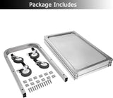 3 Tier Catering Trolley Stainless Steel with Locking Wheels 75x40x83cm Nisorpa Massive Discounts