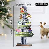 Wooden Christmas Letter Decorative Tabletop Ornament Creative Christmas Tree Decoration eprolo