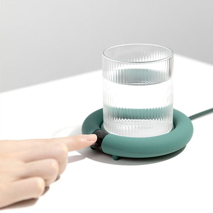 New LED Touch Insulation Coaster 55 Degree Warm Coaster Office Dormitory Desktop 3 Gear Heating Coaster eprolo