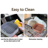 Air Fryer Accessories Air Fryer Silicone Pot Square Silicone Pot Holder Round Silicone Pot eprolo