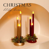 LED Electronic Candle Realistic Christmas Decoration Smooth Long Candle Christmas Ornament eprolo