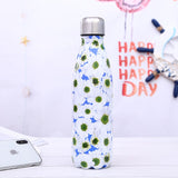 Stainless Steel Thermos Vacuum Flask Bottle 500ml Coffee Milk Cup Lovers Gradient Color Outdoor Travel Sport Hot Water Bottles eprolo