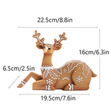 Christmas Deer Resin Ornament Furniture Decoration Craft Christmas Decor eprolo