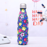 Stainless Steel Thermos Vacuum Flask Bottle 500ml Coffee Milk Cup Lovers Gradient Color Outdoor Travel Sport Hot Water Bottles eprolo