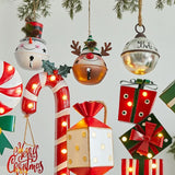 Christmas Decorative Iron Candy Cane LED Desk Decoration for Store Window Display and Festival Atmosphere Decoration eprolo