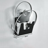 Wall-Mounted Space Aluminum Pot Cover Storage Rack Punch-Free Kitchen Storage Rack Multi-Functional Cutting Board Chopping Board Rack eprolo