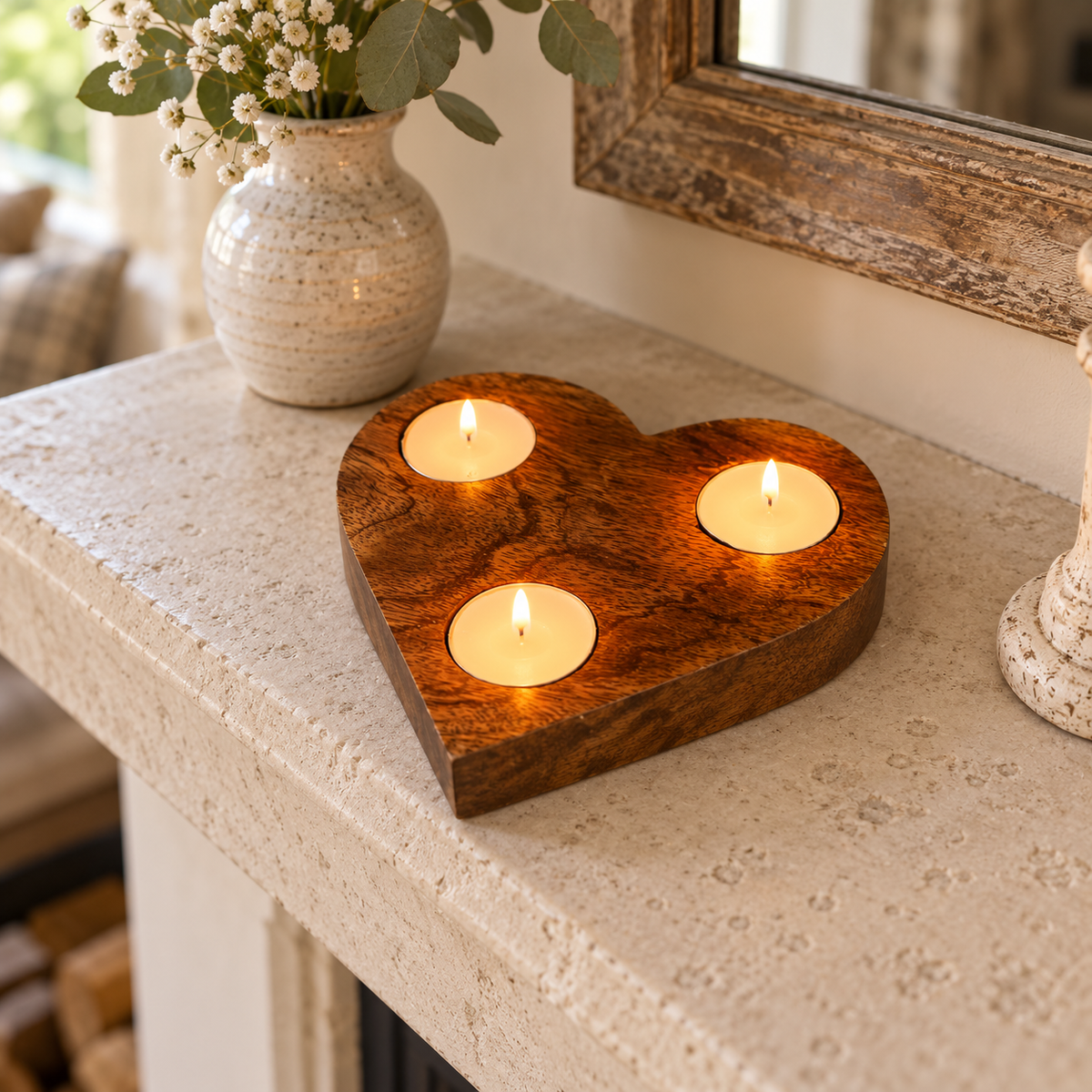 Heart Shape Tea Light Holder