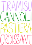 Dessert Lovers Kitchen Art Print