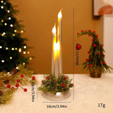 LED Electronic Candle Realistic Christmas Decoration Smooth Long Candle Christmas Ornament eprolo