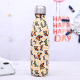 Stainless Steel Thermos Vacuum Flask Bottle 500ml Coffee Milk Cup Lovers Gradient Color Outdoor Travel Sport Hot Water Bottles eprolo