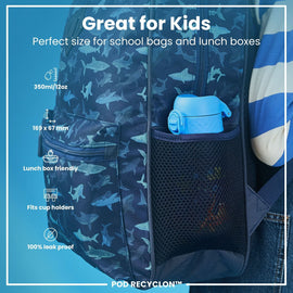 Leak Proof Kids Water Bottle, Recyclon, Sea Turtle, 350ml (12oz) ION8