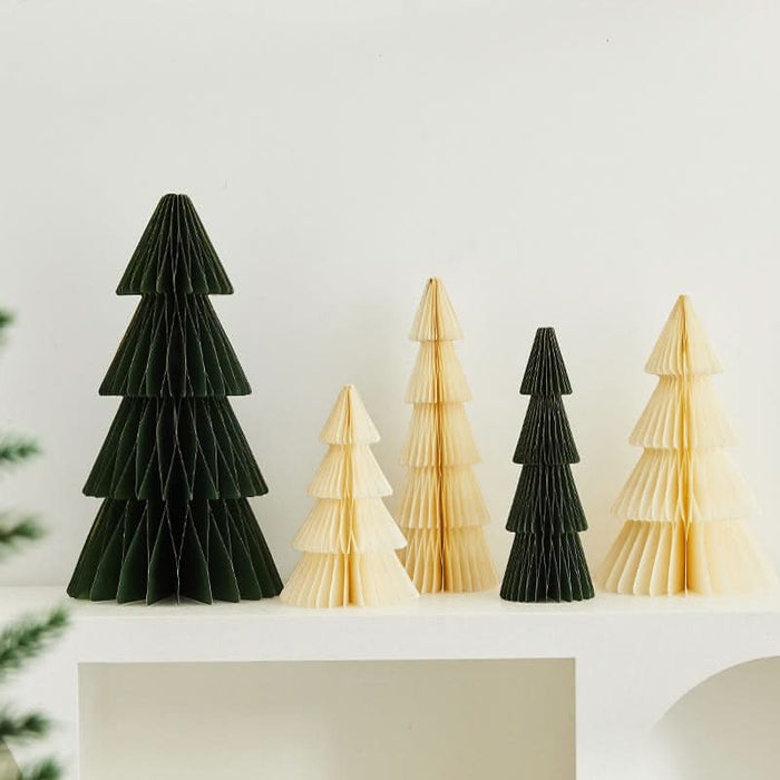Christmas Tree Decorations for Indoor Tabletop Display - Paper Christmas Tree for Holiday Scene Decoration eprolo