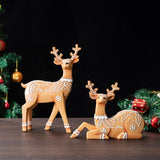 Christmas Deer Resin Ornament Furniture Decoration Craft Christmas Decor eprolo