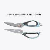 Kitchen Scissors Multifunctional Poultry Bottle Opener Bone Cutter Shear Scissors Peel Poultry Shear With Magnetic Storage Bag eprolo