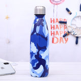 Stainless Steel Thermos Vacuum Flask Bottle 500ml Coffee Milk Cup Lovers Gradient Color Outdoor Travel Sport Hot Water Bottles eprolo