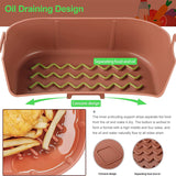 Air Fryer Accessories Air Fryer Silicone Pot Square Silicone Pot Holder Round Silicone Pot eprolo