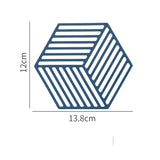 Insulation Mat Dining Table Silicone High Temperature Pot Mat Anti-Scalding Lunch Bowl Mat Pupil Waterproof Oil-Proof Coaster eprolo