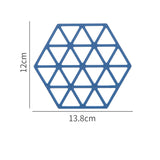 Insulation Mat Dining Table Silicone High Temperature Pot Mat Anti-Scalding Lunch Bowl Mat Pupil Waterproof Oil-Proof Coaster eprolo