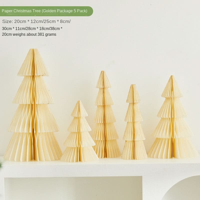 Christmas Tree Decorations for Indoor Tabletop Display - Paper Christmas Tree for Holiday Scene Decoration eprolo