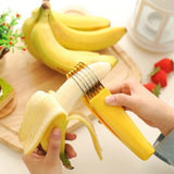 Stainless Steel Banana Cutter Fruit Vegetable Sausage Slicer Salad Sundaes Tools Cooking Tools Kitchen Accessories Gadgets eprolo